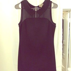 Goth Black Sheer Wednesday Addams Dress M